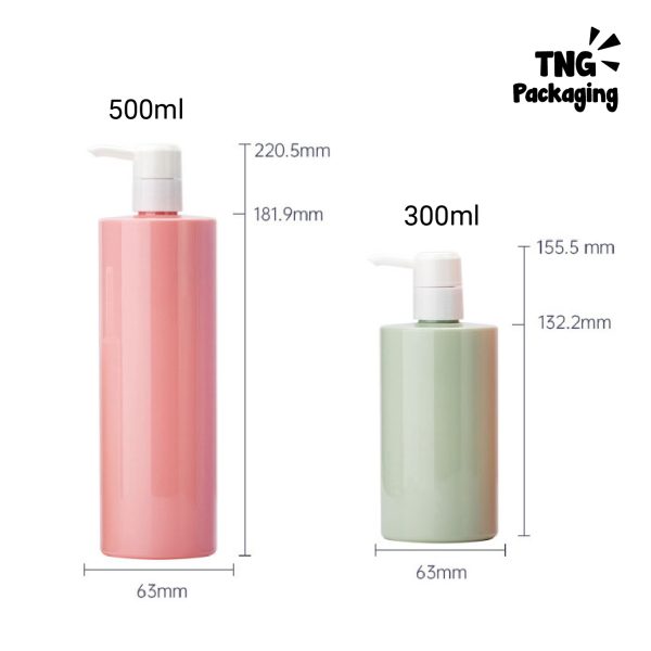 Botol Pump Plastik Pastel - 300ml 500ml - Image 5
