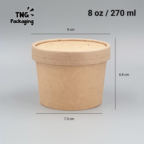Mangkok Kraft Paper - 9oz - Image 3