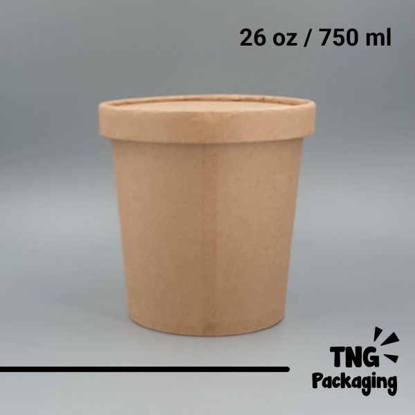 Mangkok Kraft Paper - 26oz - Image 2