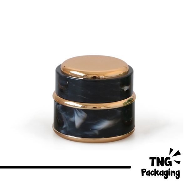 Pot Cream Marble Hitam - 30ml