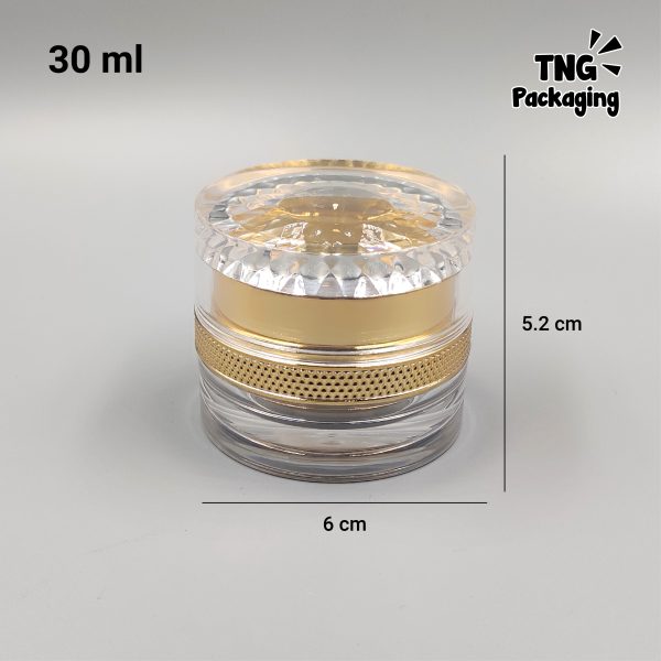Pot Cream Acrylic Gold - 30ml - Image 5