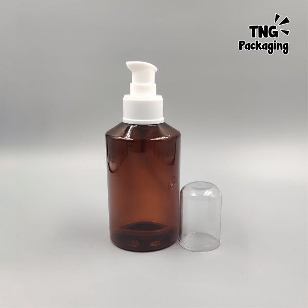 Botol Pump Plastik Coklat - 150ml - Image 2