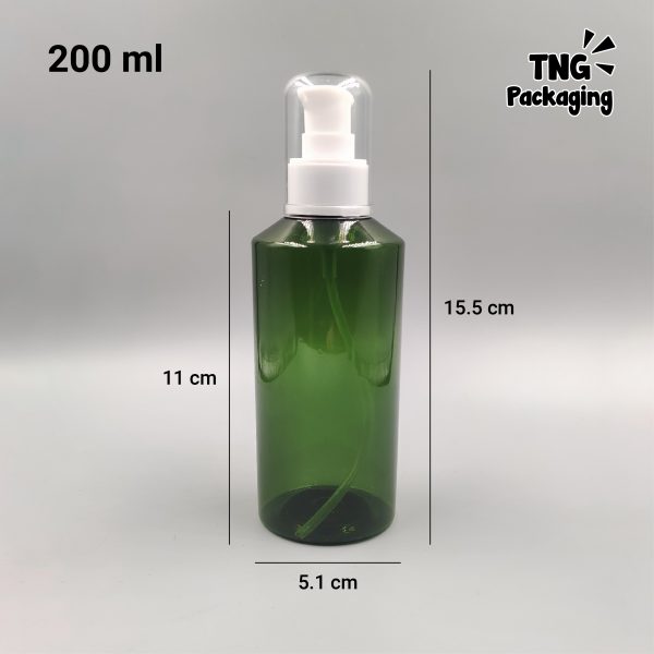 Botol Pump Plastik Hijau - 200ml - Image 3