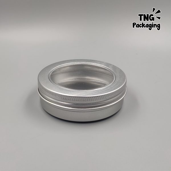 Wadah Aluminium Tutup Transparan - 100 ml - Image 2