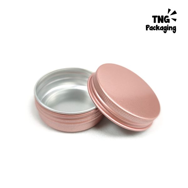 Jar Aluminium Rose Gold - 5ml 10ml 15ml 30ml 50ml 60ml 100ml - Image 2