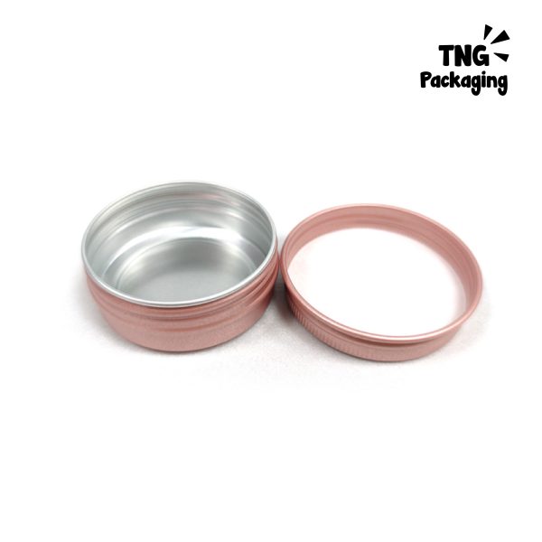 Jar Aluminium Rose Gold - 5ml 10ml 15ml 30ml 50ml 60ml 100ml - Image 4
