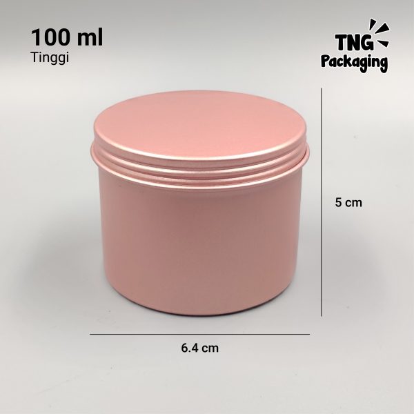 Jar Aluminium Rose Gold - 5ml 10ml 15ml 30ml 50ml 60ml 100ml - Image 13