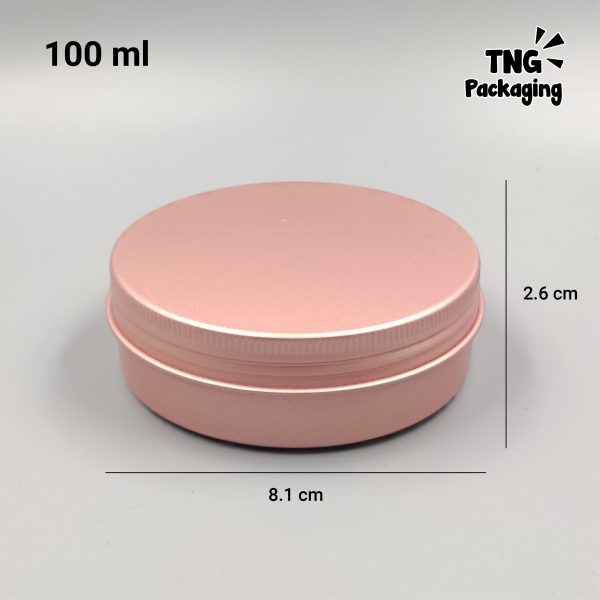 Jar Aluminium Rose Gold - 5ml 10ml 15ml 30ml 50ml 60ml 100ml - Image 12