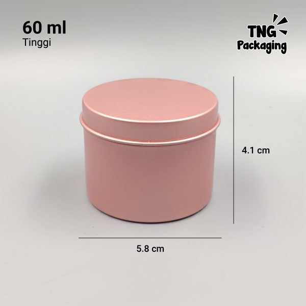 Jar Aluminium Rose Gold - 5ml 10ml 15ml 30ml 50ml 60ml 100ml - Image 11