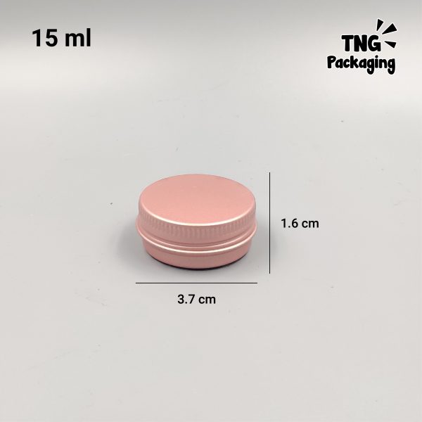 Jar Aluminium Rose Gold - 5ml 10ml 15ml 30ml 50ml 60ml 100ml - Image 7