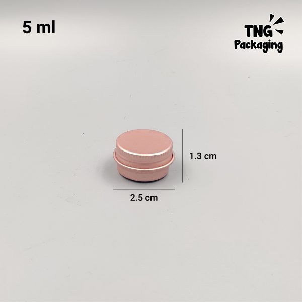 Jar Aluminium Rose Gold - 5ml 10ml 15ml 30ml 50ml 60ml 100ml - Image 5