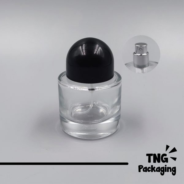 Botol Spray Kaca Tutup Hitam - 30ml - Image 2