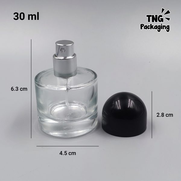 Botol Spray Kaca Tutup Hitam - 30ml - Image 6