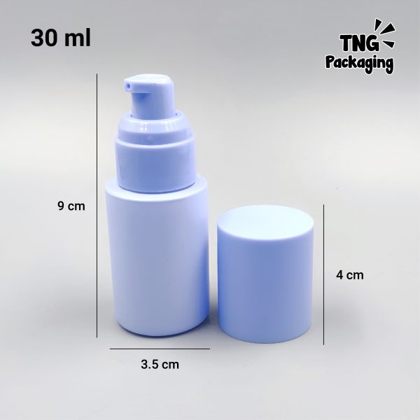Botol Kaca Pump Biru - 30 ml - Image 4