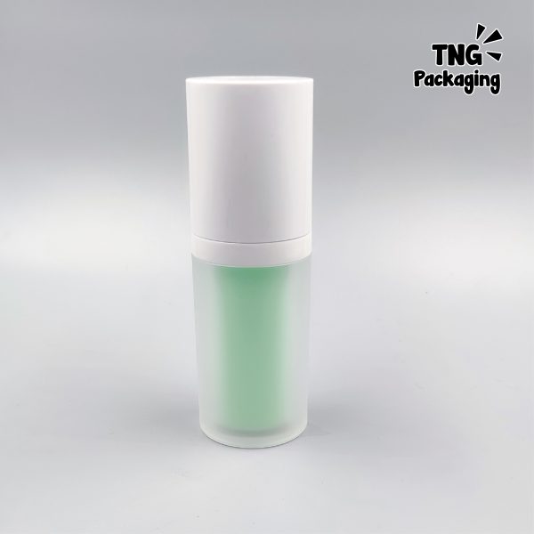 Botol Pump Airless Space White Hijau - 15ml - Image 3