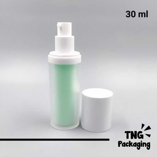 Botol Pump Airless Space White Hijau - 30ml - Image 2
