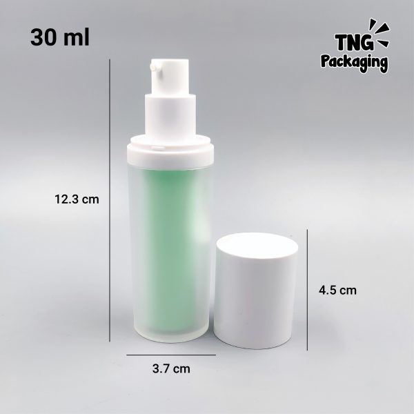 Botol Pump Airless Space White Hijau - 30ml - Image 4
