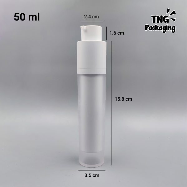 Botol Pump Airless Nautica Bulat - 15ml 30ml 50ml - Image 11