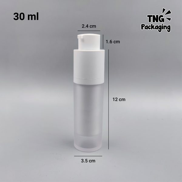 Botol Pump Airless Nautica Bulat - 15ml 30ml 50ml - Image 7