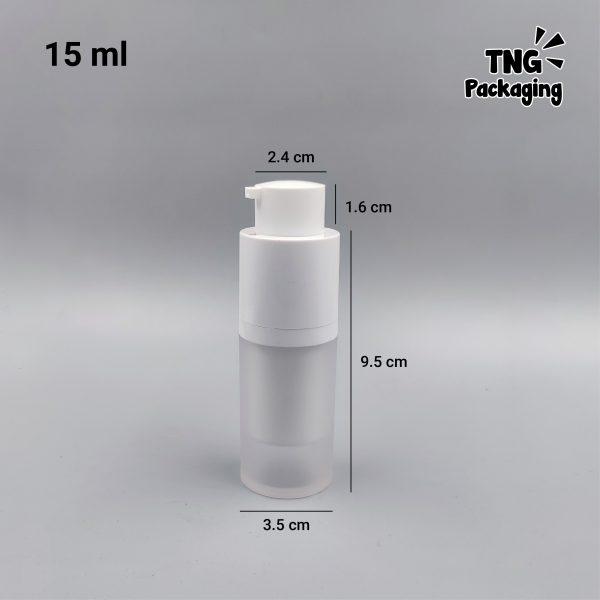 Botol Pump Airless Nautica Bulat - 15ml 30ml 50ml - Image 6
