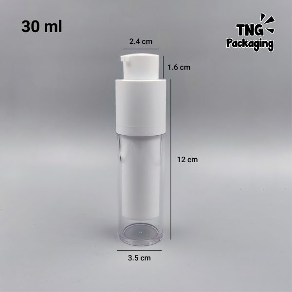 Botol Pump Airless Nautica Bulat - 15ml 30ml 50ml - Image 10