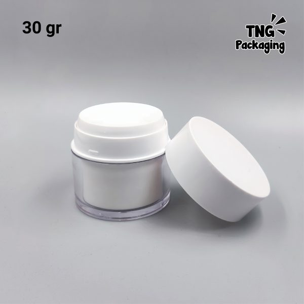 Pot Cream Pump Airless Elly White - 30gr 50g - Image 6