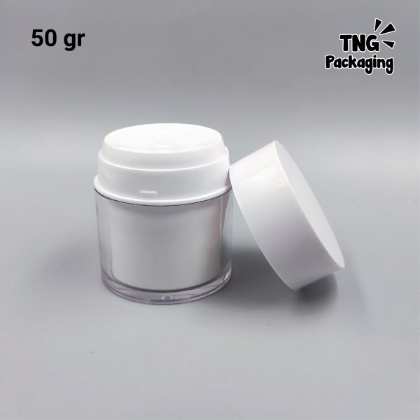 Pot Cream Pump Airless Elly White - 30gr 50g - Image 7
