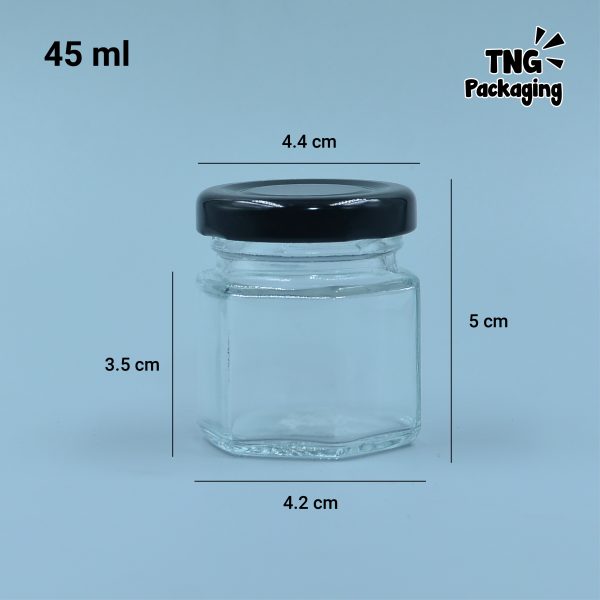Jar Kaca Hexagon - 100ml 180ml 280ml 380ml - Image 4