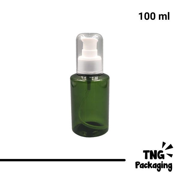 Botol Pump Plastik Hijau - 100ml