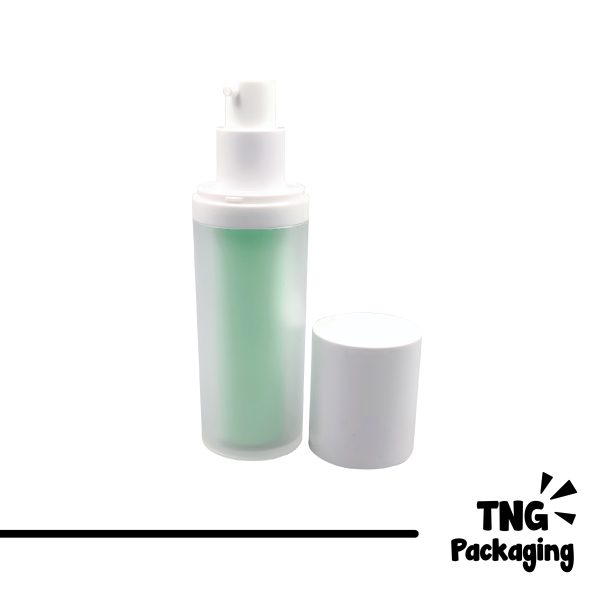Botol Pump Airless Space White Hijau - 30ml