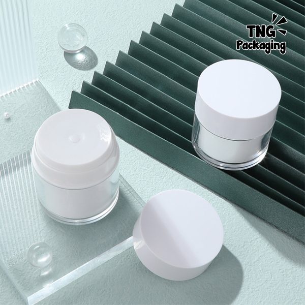 Pot Cream Pump Airless Elly White - 30gr 50g - Image 3