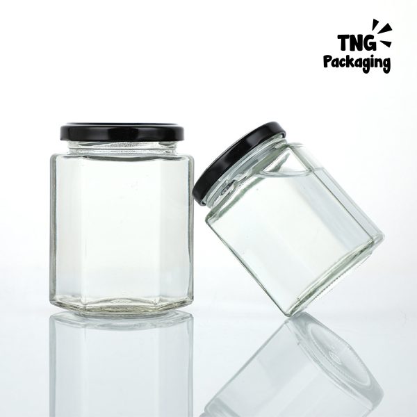 Jar Kaca Hexagon - 100ml 180ml 280ml 380ml - Image 2