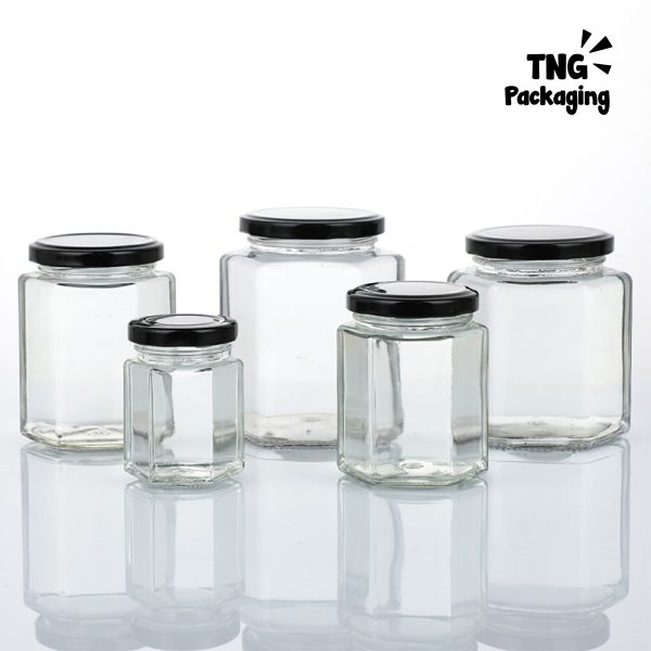 Jar Kaca Hexagon - 100ml 180ml 280ml 380ml - Image 3
