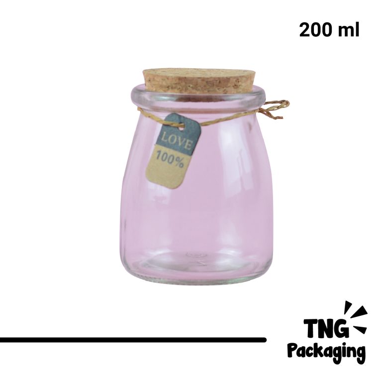 Wish Jar Kaca Tutup Gabus - 200 ml - TNG Packaging : Kemasan skincare ...