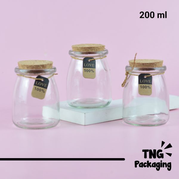 Wish Jar Kaca Tutup Gabus - 200 ml - Image 2