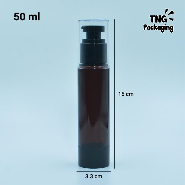 Botol Pump Airless Coklat - 30ml 50ml - Image 6