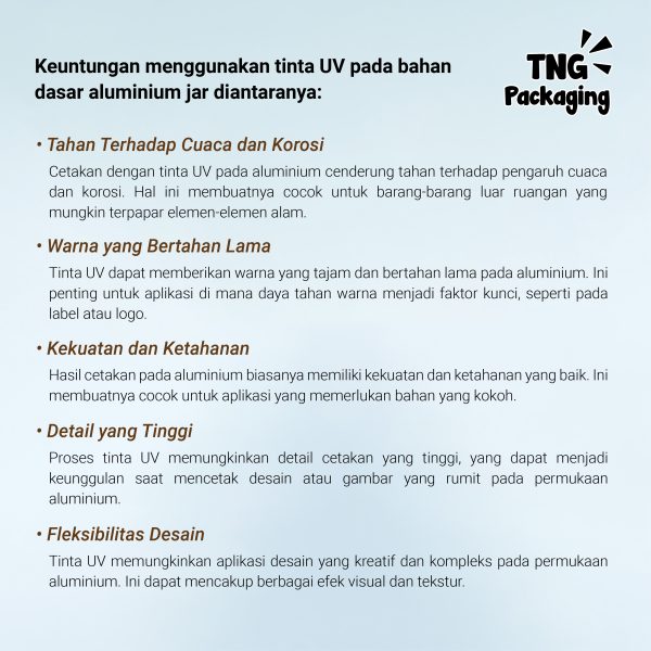 Jasa Print UV Ink Custom Aluminium Jar - Image 5