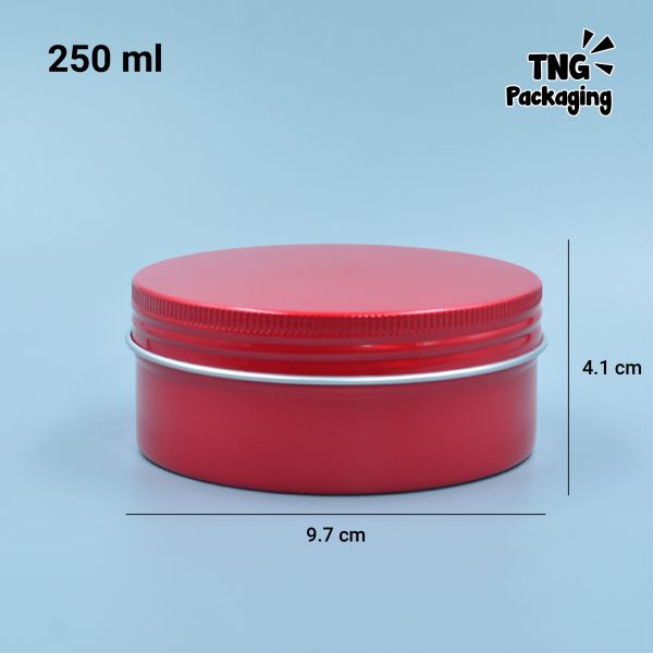 Jar Aluminium Merah - 10ml 15ml 30ml 50ml 60ml 80ml 100ml 150ml - Image 13
