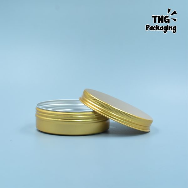 Jar Aluminium Gold - 5ml 10ml 15ml 20ml 30ml 50ml 60ml 80ml 100ml 150ml - Image 2