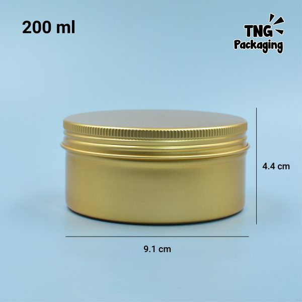 Jar Aluminium Gold - 5ml 10ml 15ml 20ml 30ml 50ml 60ml 80ml 100ml 150ml - Image 13