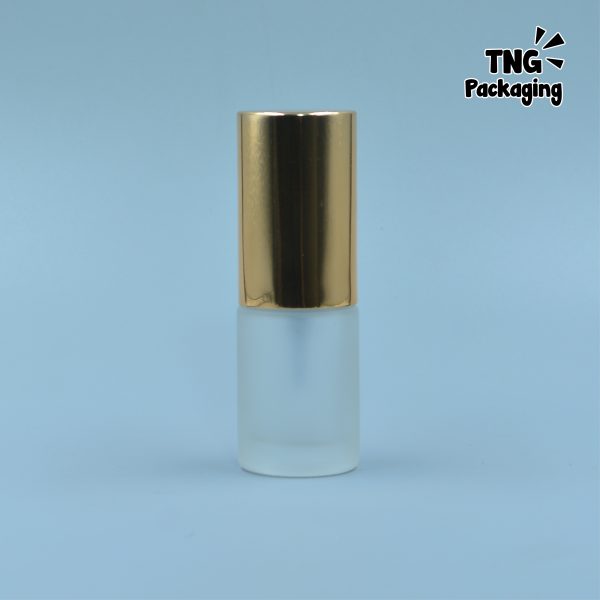 Botol Pump Kaca Tutup Gold - 15 ml - Image 3