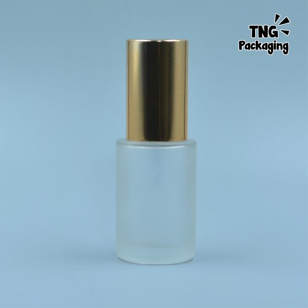 Botol Pump Kaca Tutup Gold - 30 ml - Image 3