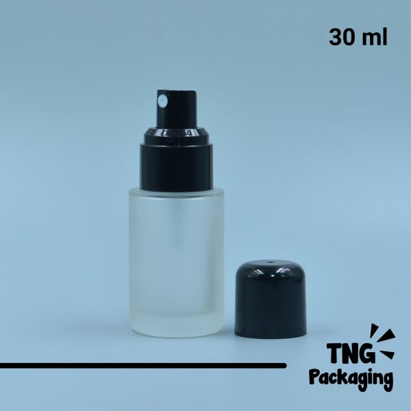 Botol Spray Kaca Tutup Leher Hitam - 30 ml - Image 2