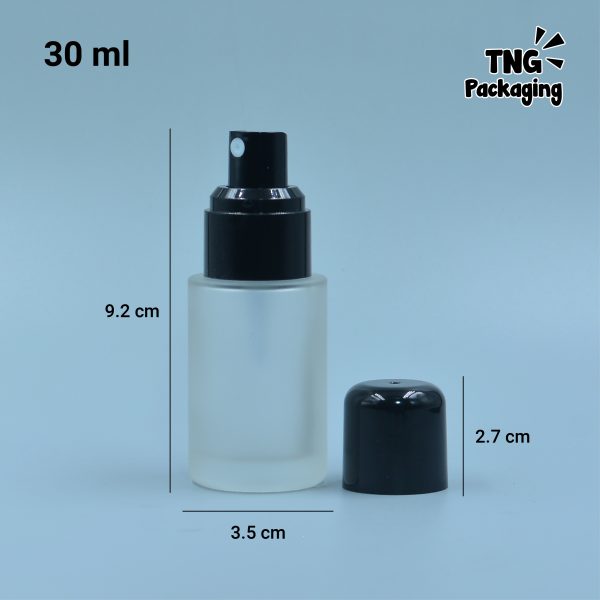 Botol Spray Kaca Tutup Leher Hitam - 30 ml - Image 4