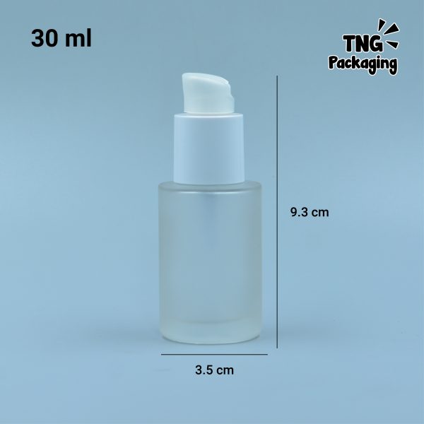 Botol Pump Kaca Tutup Topi - 30 ml - Image 4
