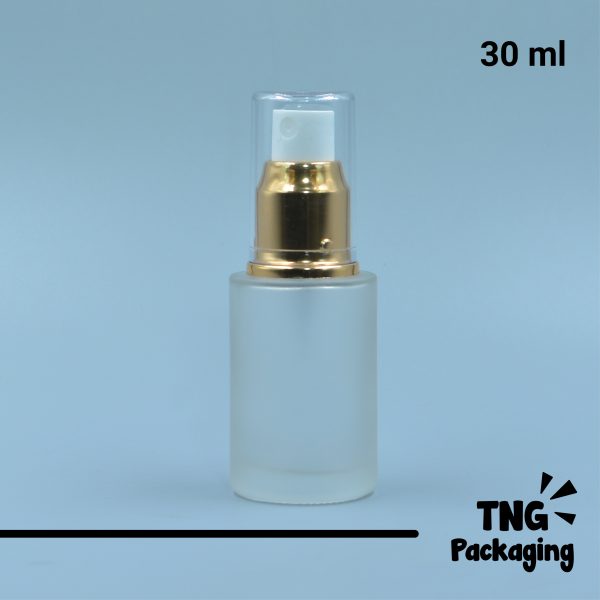 Botol Spray Kaca Leher Gold - 30 ml - Image 2