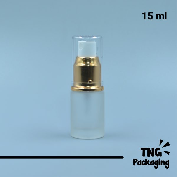 Botol Spray Kaca Leher Gold - 15 ml - Image 2