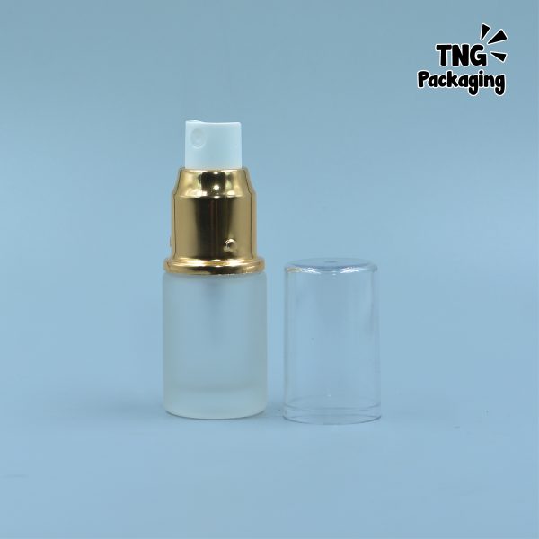 Botol Spray Kaca Leher Gold - 15 ml - Image 3
