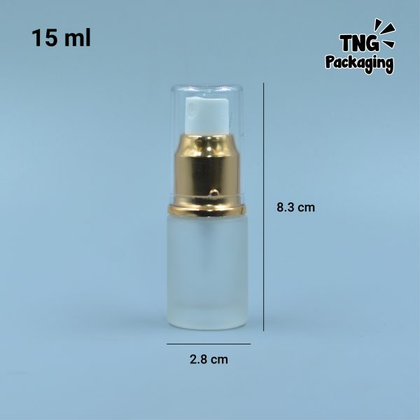 Botol Spray Kaca Leher Gold - 15 ml - Image 4