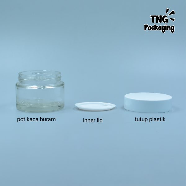 Pot Kosmetik Kaca - 50 ml - Image 4